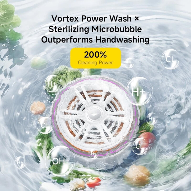 Sterilizator alimente, curatator fructe OH-ion Deerma GS01, 21W