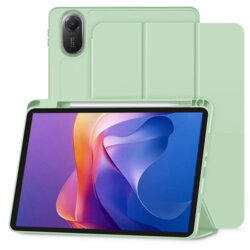 Husa Xiaomi Redmi Pad 2 Techsuit Flex Trifold Pen, verde deschis