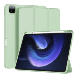Husa Xiaomi Pad 6 Techsuit Flex Trifold Pen, verde deschis