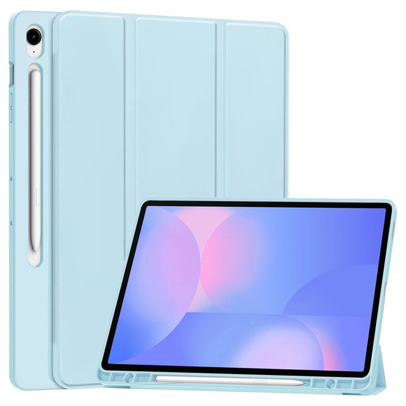 Husa Samsung Galaxy Tab S10 FE Plus Techsuit Flex Trifold Pen, bleu