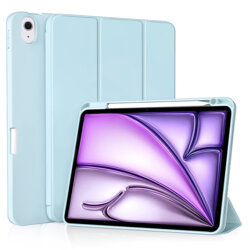 Husa iPad Air 11 (2025) Techsuit Flex Trifold Pen, bleu