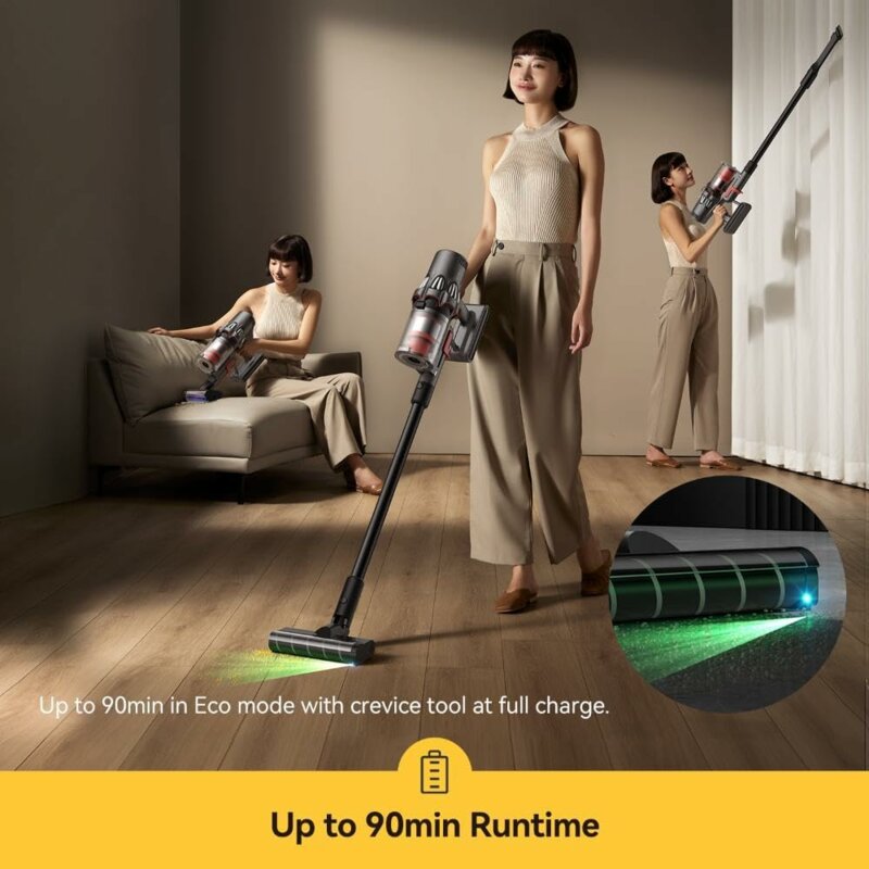 Aspirator vertical HEPA, LED Deerma T50W XT Station, 27kPa, 600W