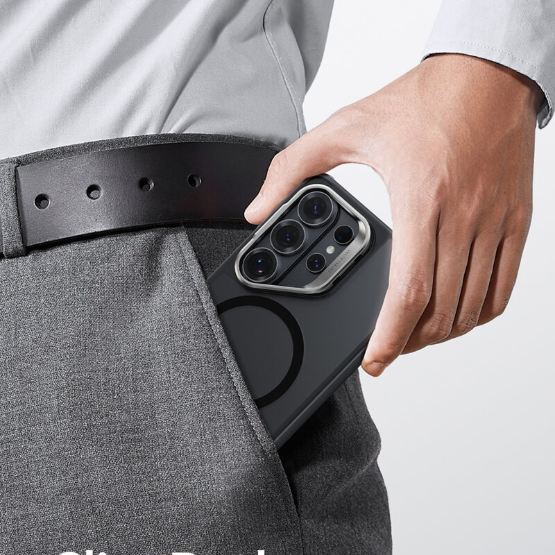 Husa Samsung Galaxy S26 Ultra ESR Classic Hybrid HaloLock Kickstand, negru frost