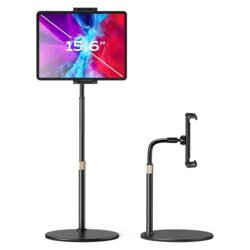 Suport ajustabil de birou pentru iPad, telefon Lisen, negru