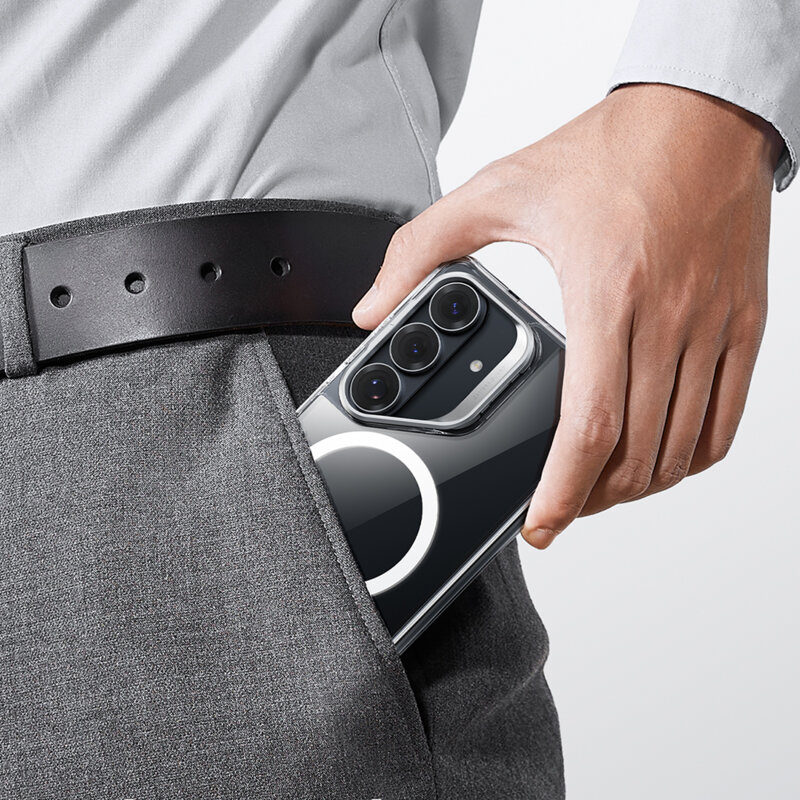 Husa Samsung Galaxy S26 Plus ESR Classic Hybrid HaloLock Kickstand, transparenta