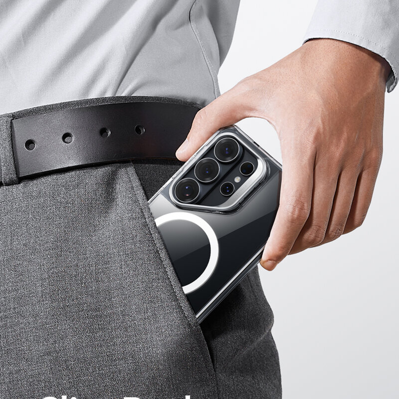 Husa Samsung Galaxy S26 Ultra ESR Classic Hybrid HaloLock Kickstand, transparenta