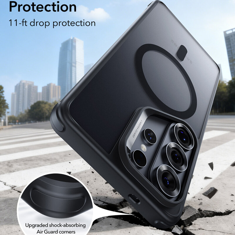 Husa Samsung Galaxy S26 Ultra ESR Classic Hybrid HaloLock, negru frost