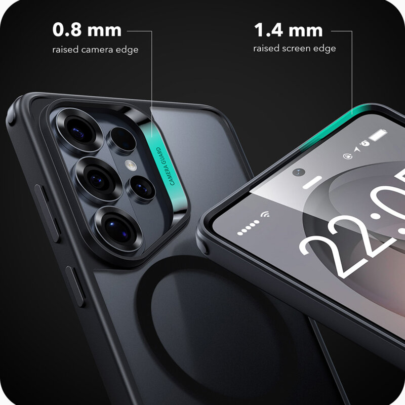 Husa Samsung Galaxy S26 Ultra ESR Classic Hybrid HaloLock, negru frost