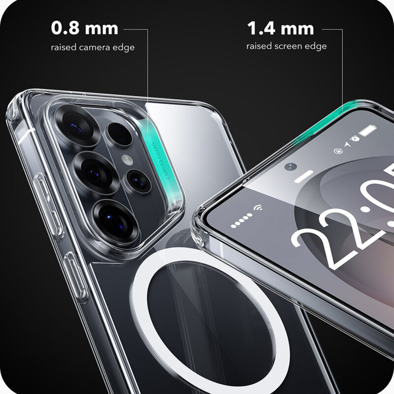 Husa Samsung Galaxy S26 Ultra ESR Classic Hybrid HaloLock, transparenta