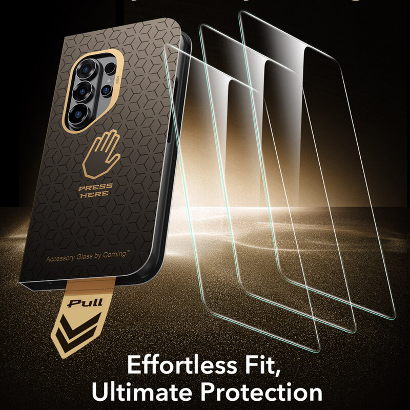 Folie sticla Samsung Galaxy S26 Ultra ESR Corning Gorilla Glass UltraFit™, transparenta