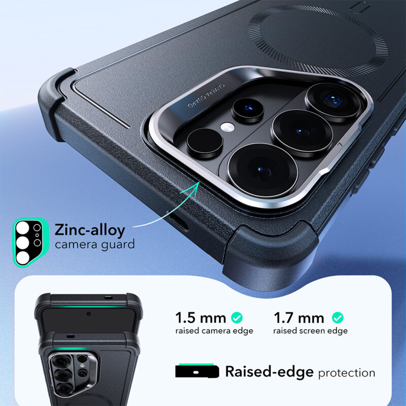 Husa Samsung Galaxy S26 Ultra ESR Cyber Armor Kickstand, albastru