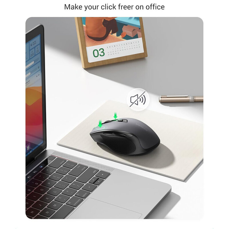 Mouse wireless ergonomic, multi-mode 500mAh Ugreen MU006S, 85082