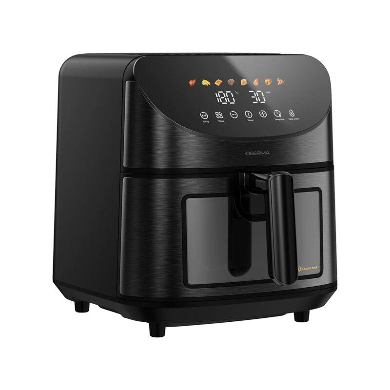 Friteuza cu aer cald 200°C, air fryer 8L Deerma KZ150W, 1700W