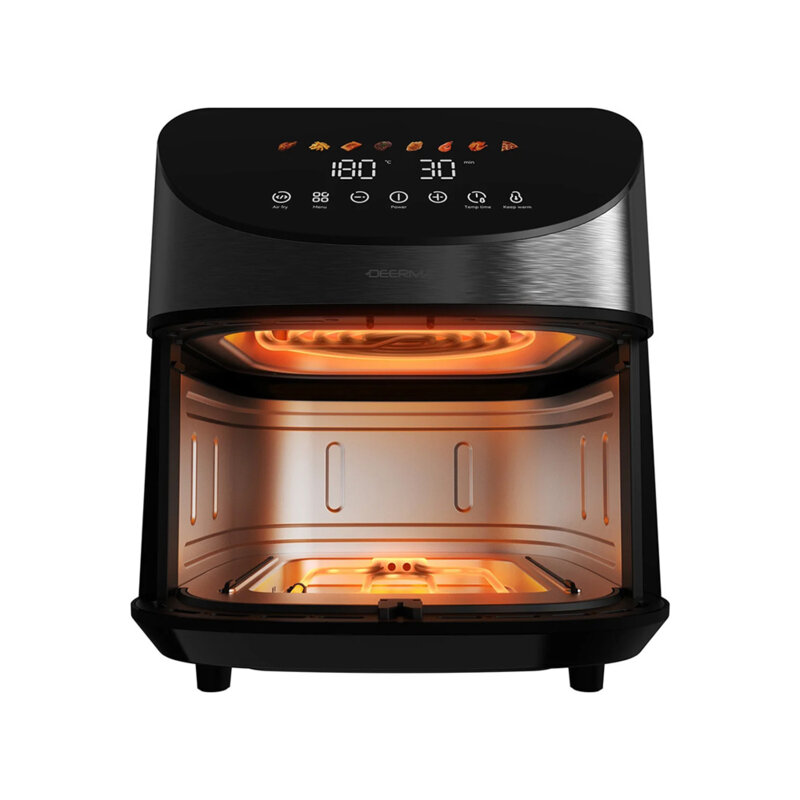 Friteuza cu aer cald 200°C, air fryer 8L Deerma KZ150W, 1700W