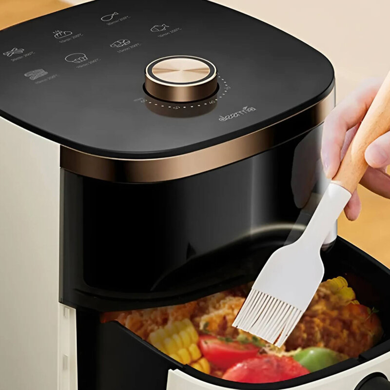 Friteuza cu aer cald 360°, air fryer 3L Deerma KZ30W, 1200W