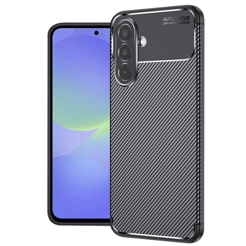 Husa Samsung Galaxy A37 5G Techsuit CarbonFiber, negru