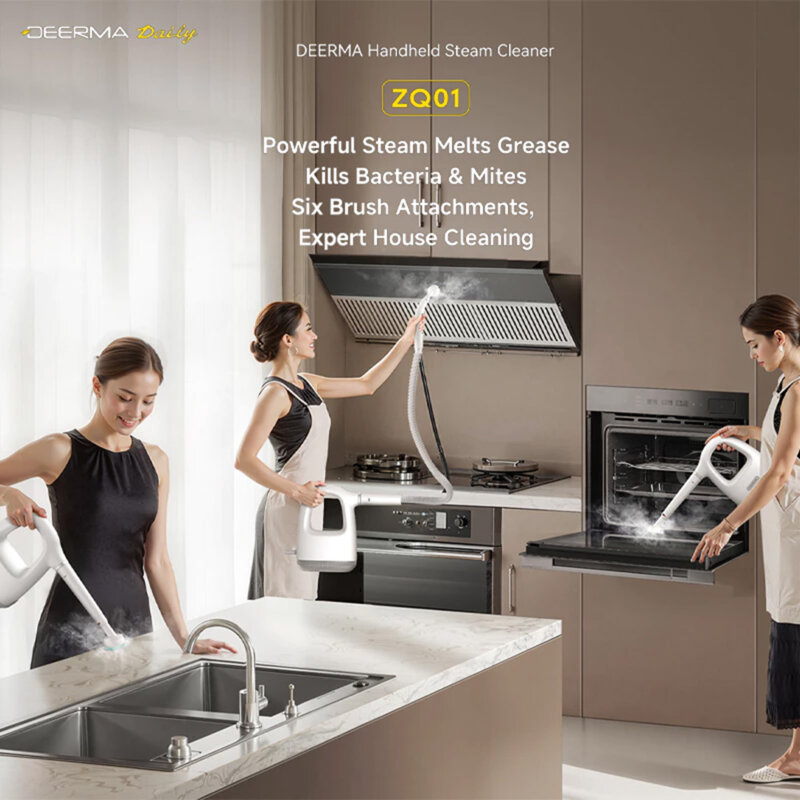 Aparat de curatat cu abur portabil Deerma (ZQ01), 1300W, 100°C