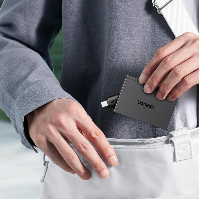 Card reader USB-C, USB, SD/TF Card Ugreen, 5Gbps, negru, 45167