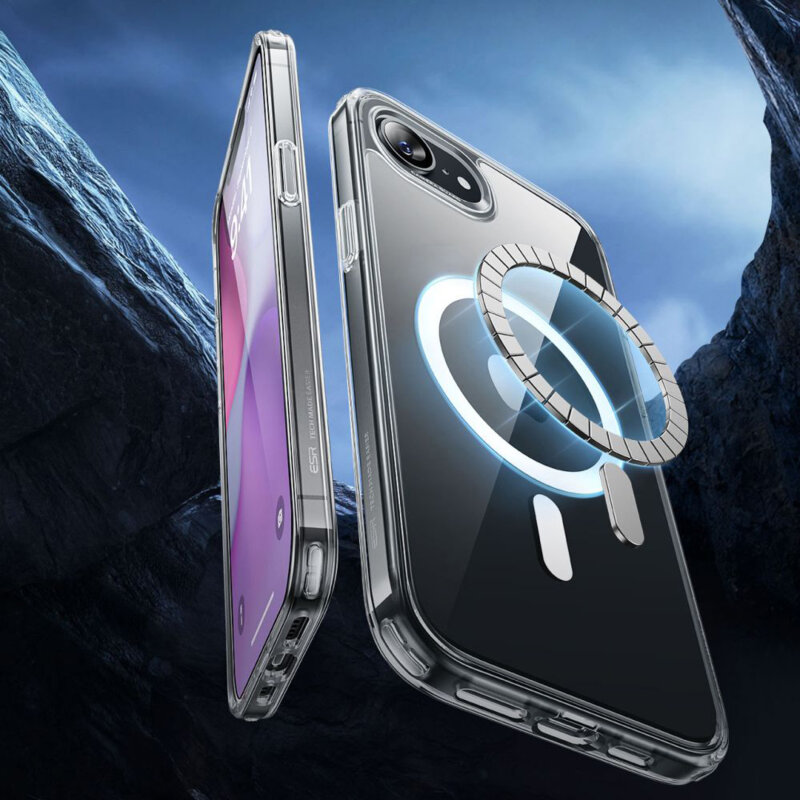 Husa iPhone 17e ESR Classic Hybrid HaloLock, transparenta
