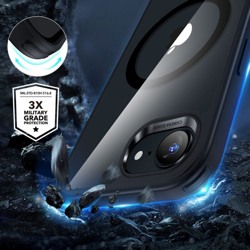 Husa iPhone 17e ESR Classic Hybrid HaloLock, negru
