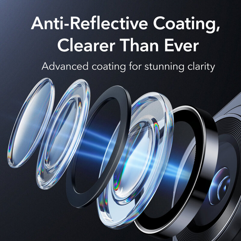 Folie sticla camera Samsung Galaxy S26 Ultra ESR Armorite Camera Lens Protectors, negru