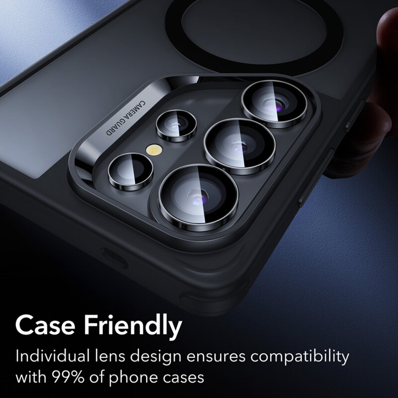 Folie sticla camera Samsung Galaxy S26 Ultra ESR Armorite Camera Lens Protectors, negru