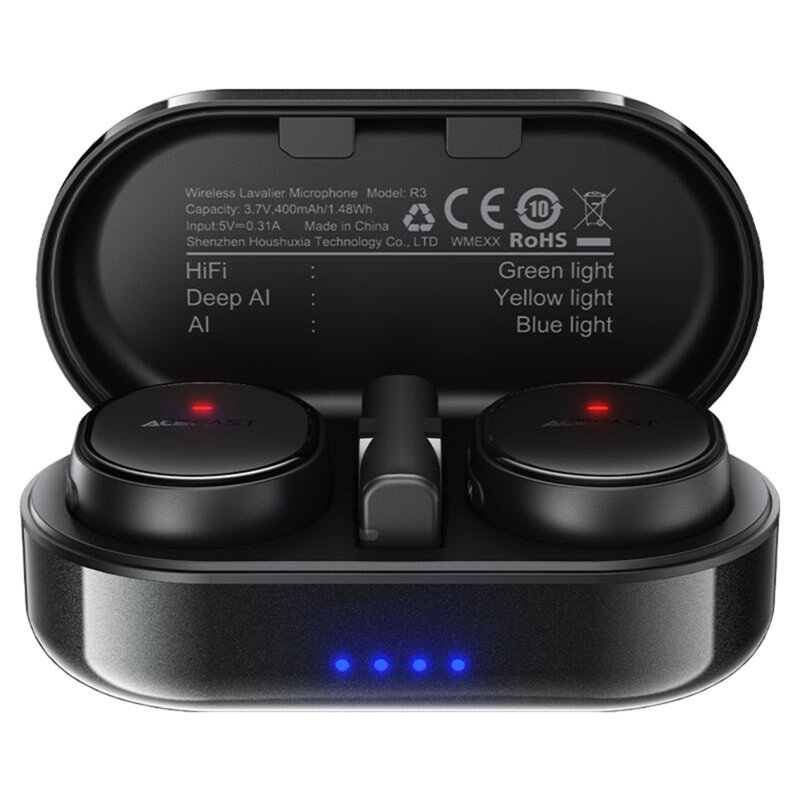 Microfoane lavalier wireless magnetice, dual mic, Acefast R3