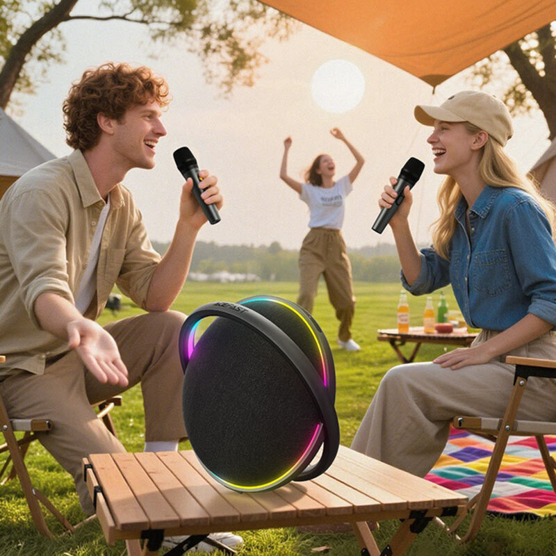 Boxa portabila TWS cu 2 microfoane, Acefast K5 Max