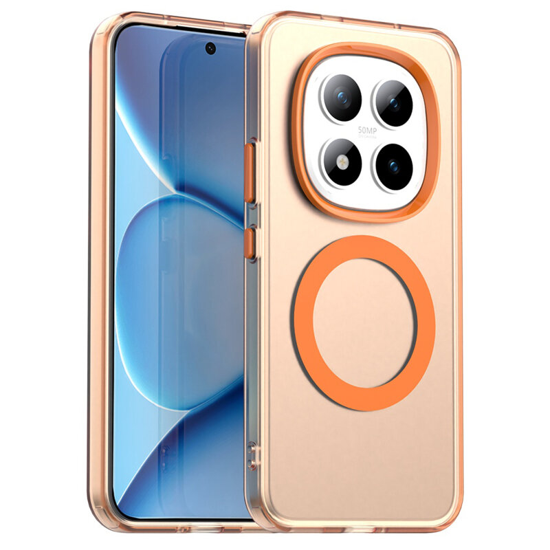 Husa Xiaomi Redmi Note 15 Pro+ 5G Techsuit CandyCase MagSafe, portocaliu