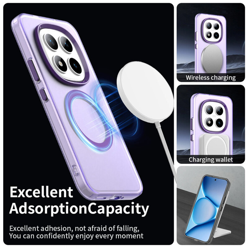 Husa Xiaomi Redmi Note 15 Pro+ 5G Techsuit CandyCase MagSafe, mov