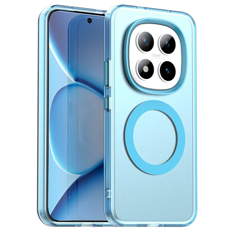 Husa Xiaomi Redmi Note 15 Pro+ 5G Techsuit CandyCase MagSafe, albastru