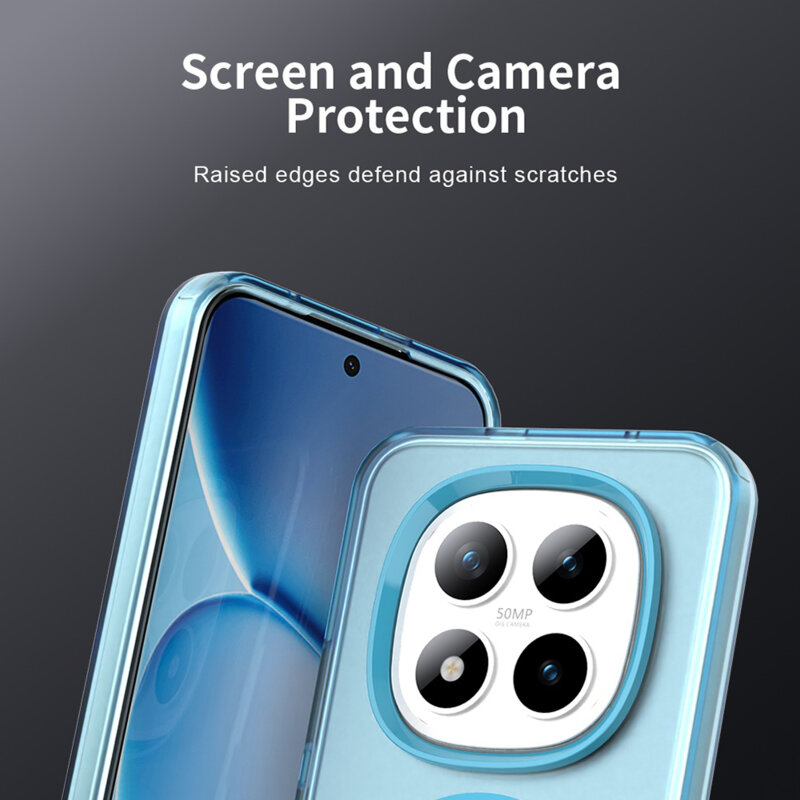 Husa Xiaomi Poco M8 Pro 5G Techsuit CandyCase MagSafe, albastru