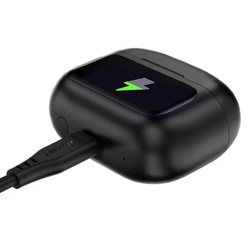 Casti wireless ANC, AI ENC, BT 5.4, Acefast W6, negru