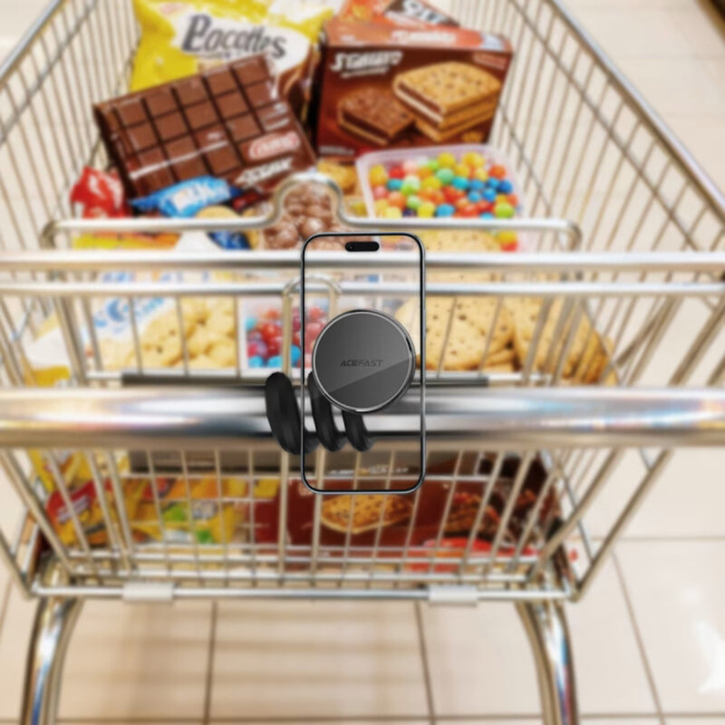 Suport magnetic telefon flexibil, Acefast E36, negru