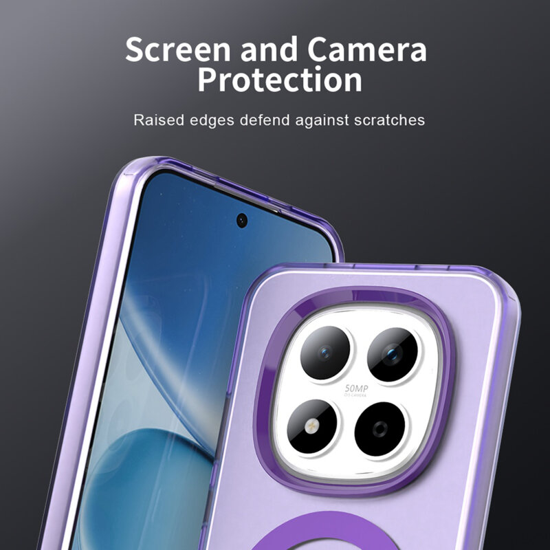 Husa Xiaomi Redmi Note 15 Pro 5G Techsuit CandyCase MagSafe, mov