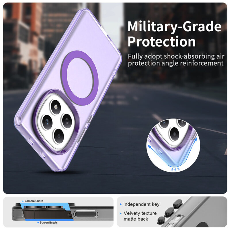 Husa Xiaomi Poco M8 5G Techsuit CandyCase MagSafe, mov