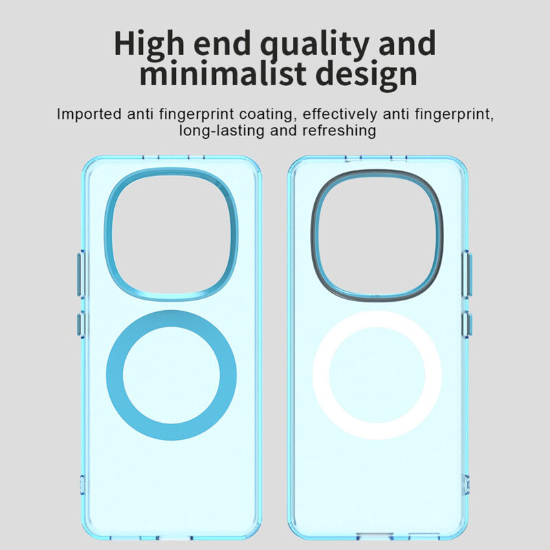 Husa Xiaomi Poco M8 5G Techsuit CandyCase MagSafe, albastru