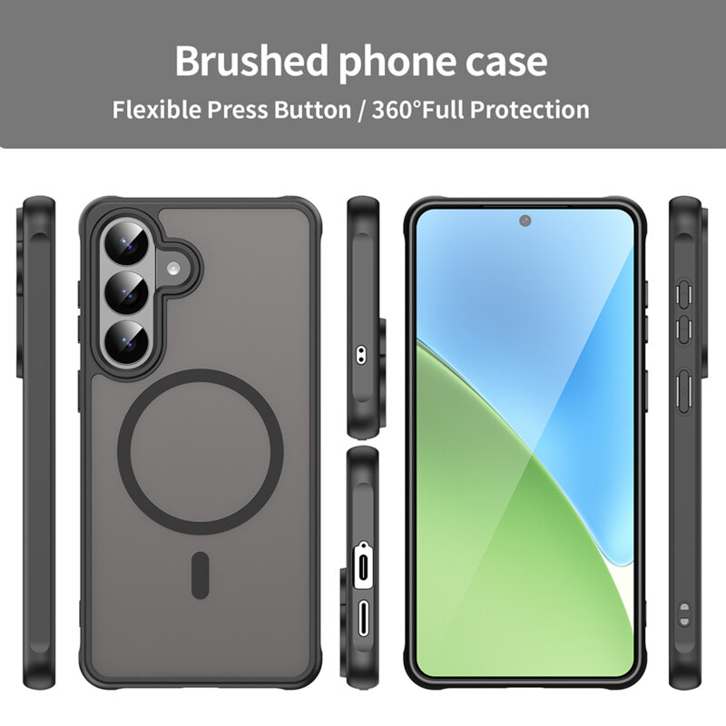 Husa Samsung Galaxy S26 Plus Techsuit HaloFrost II MagSafe, negru