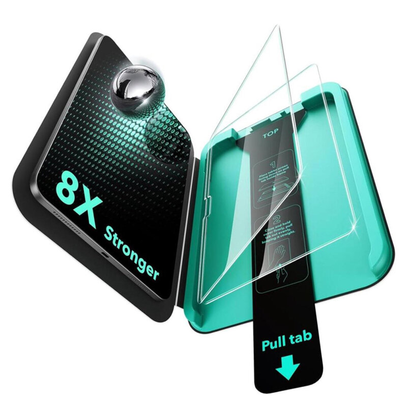 Folie sticla iPad Air 13 (2026) ESR Armorite Screen Protector UltraFit Tray, transparenta