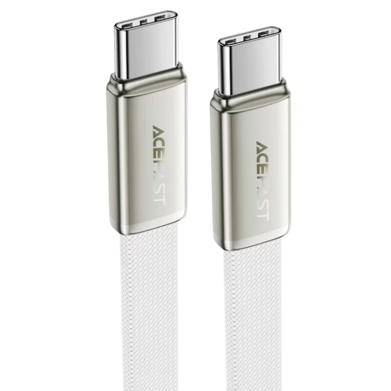 Cablu de incarcare Type-C 60W slim Acefast C24-03, 1.2m, alb