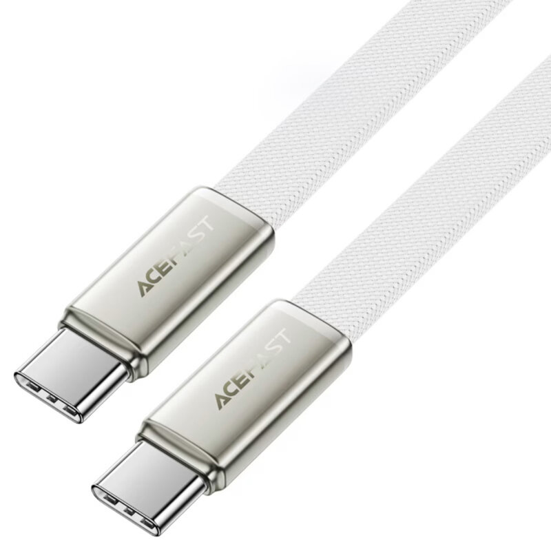 Cablu de incarcare Type-C 60W slim Acefast C24-03, 1.2m, alb
