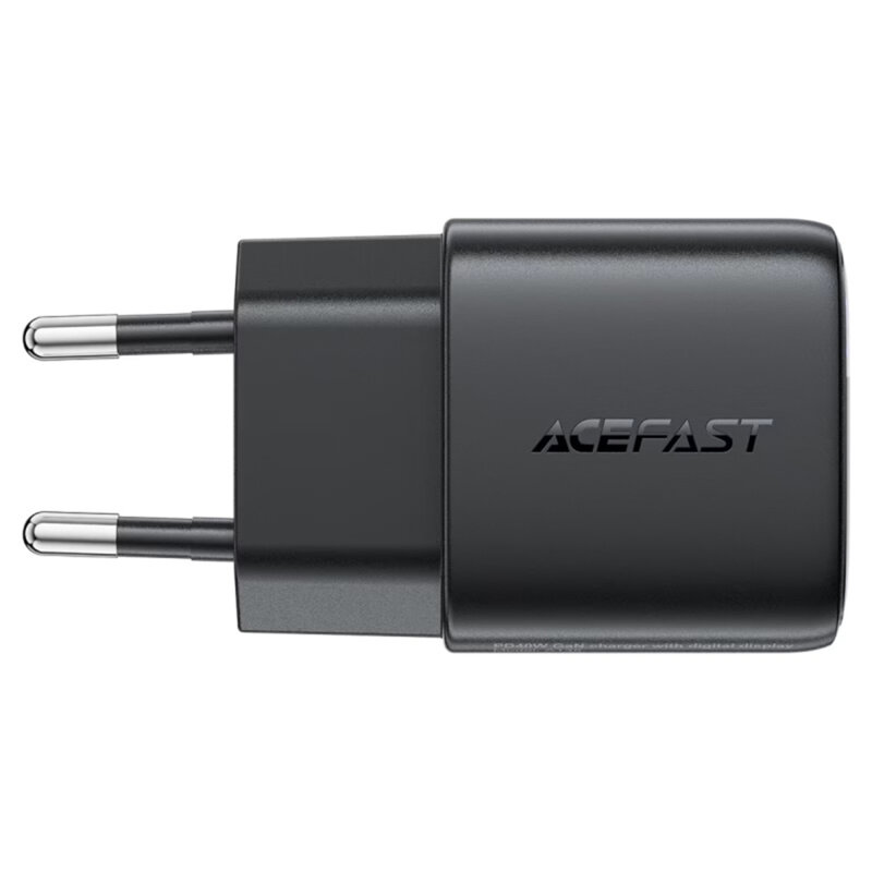 Incarcator retea Type-C GaN, cu afisaj Acefast A135, 45W, negru