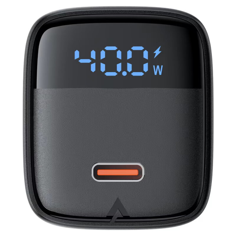 Incarcator retea Type-C GaN, cu afisaj Acefast A135, 45W, negru