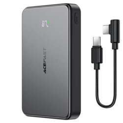 Power bank MagSafe, 2x USB-C, cablu 10000mAh, 22.5W Acefast M31