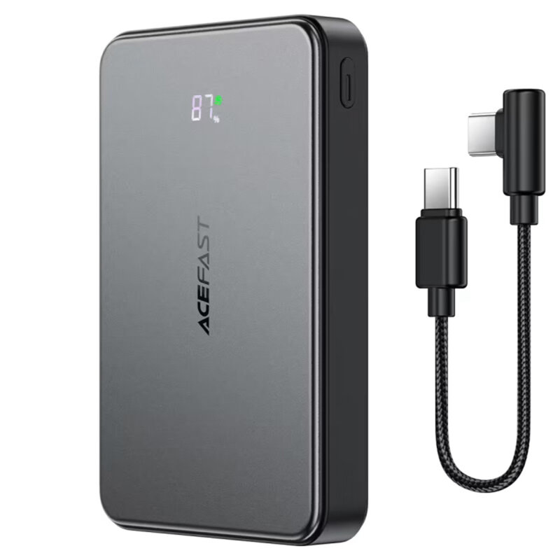 Power bank MagSafe, 2x USB-C, cablu 10000mAh, 22.5W Acefast M31