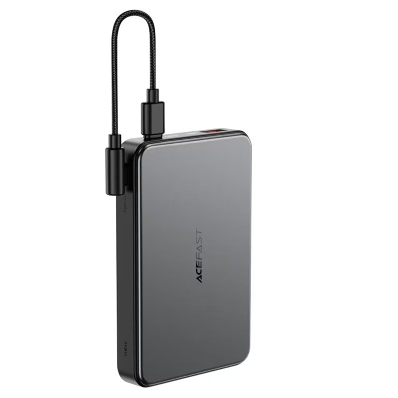 Power bank MagSafe, 2x USB-C, cablu 10000mAh, 22.5W Acefast M31