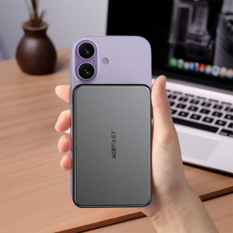 Power bank MagSafe, 2x USB-C, cablu 10000mAh, 22.5W Acefast M31