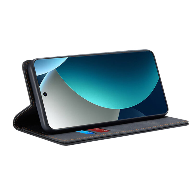 Husa piele Xiaomi Redmi Note 15 Pro 4G Techsuit Confy Cover, negru