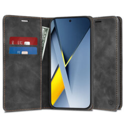 Husa piele Xiaomi Poco F8 Ultra Techsuit Confy Cover, negru