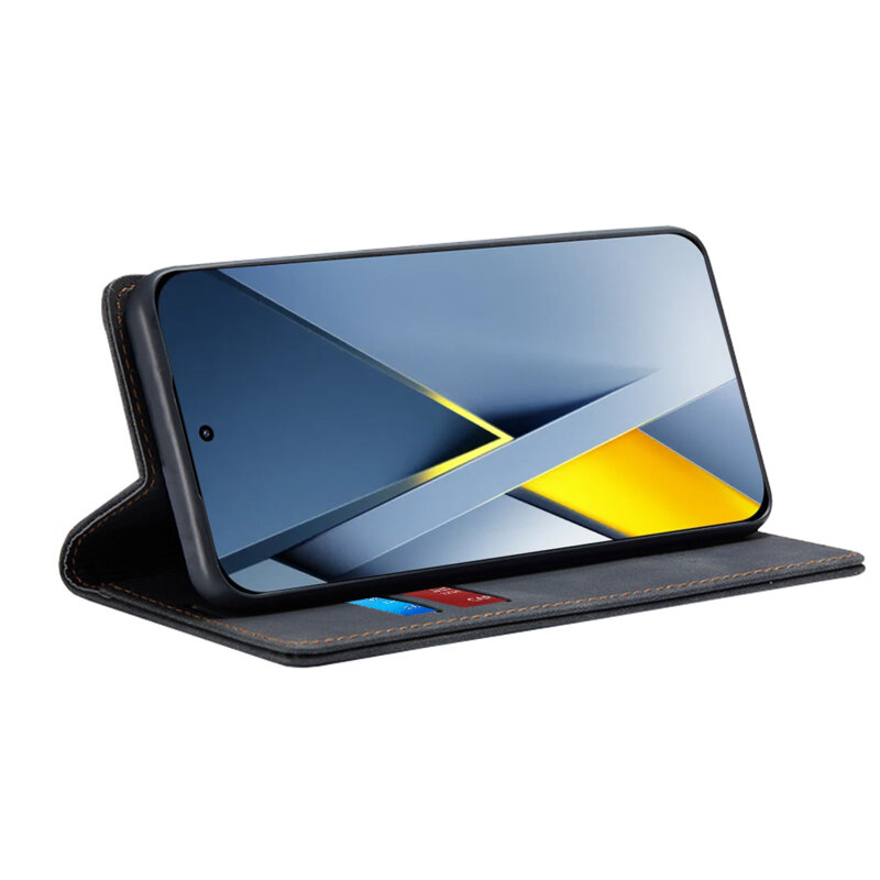 Husa piele Xiaomi Poco F8 Ultra Techsuit Confy Cover, negru